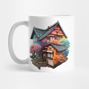 The houses of Ōsaka Mug